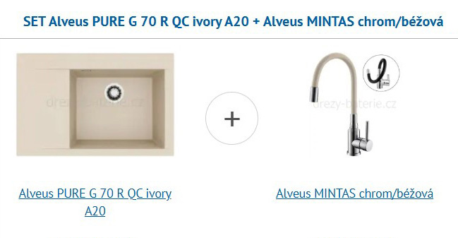 Set granitový řez Alveus + baterie